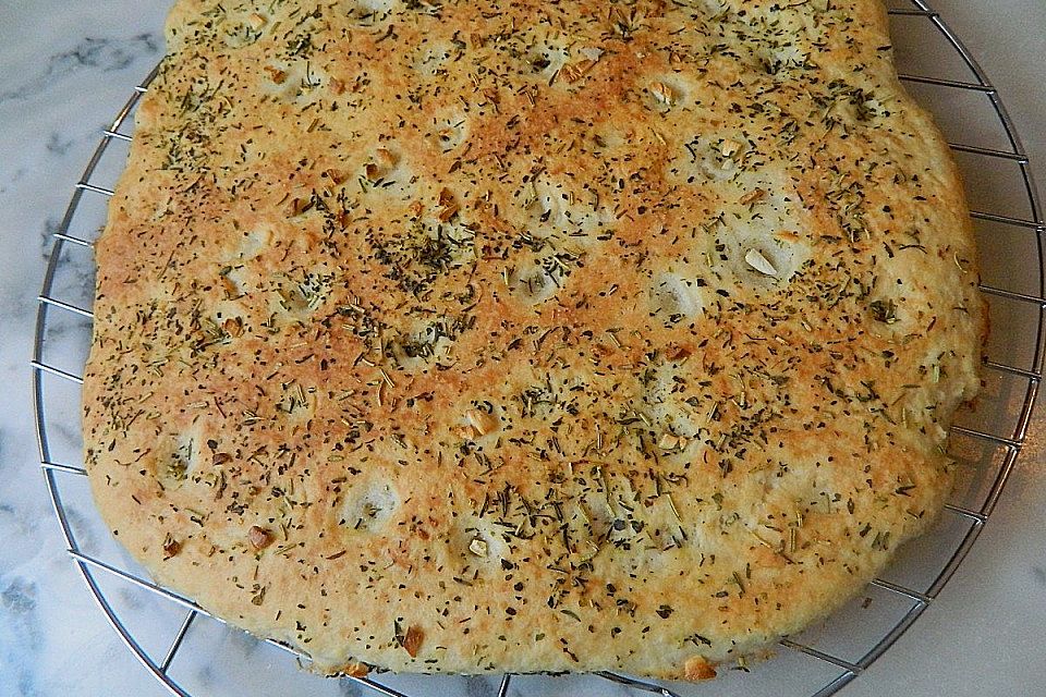 Focaccia mit Kräutern