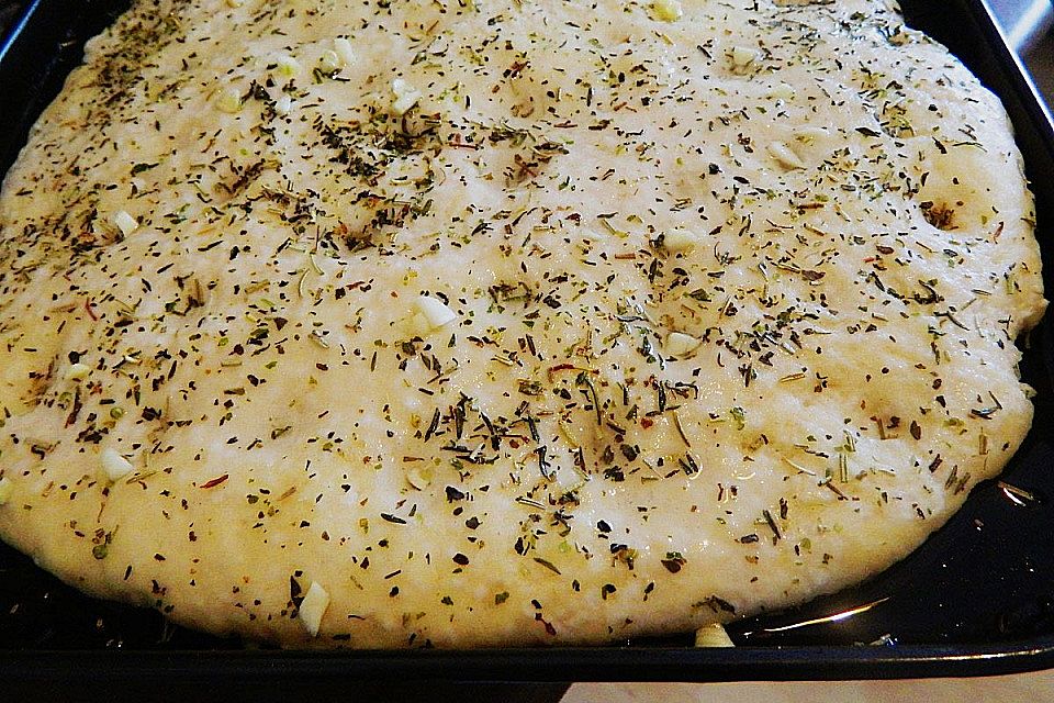 Focaccia mit Kräutern