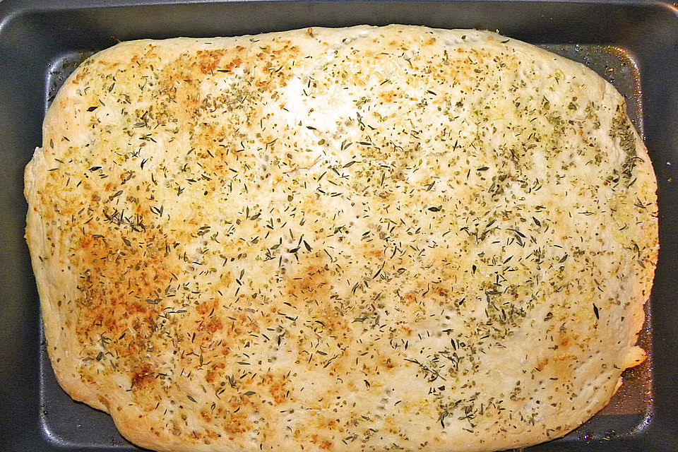 Focaccia mit Kräutern