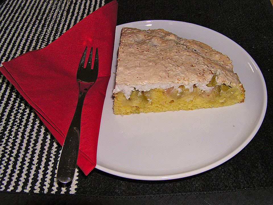 Rhabarberkuchen mit Kokosbaiser von bayern-tom| Chefkoch