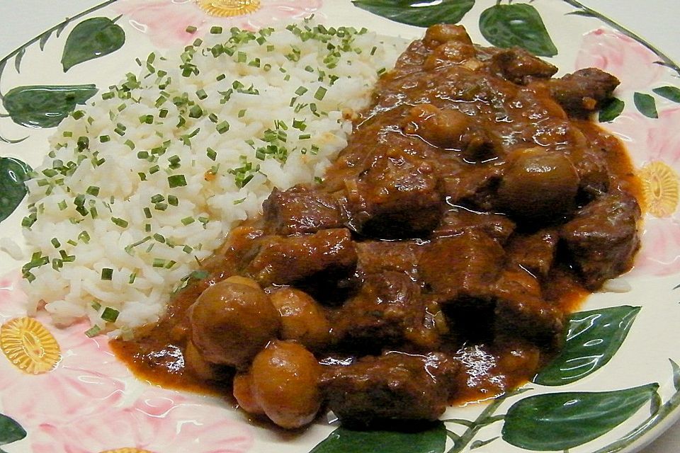 Rind und Rotwein - Stew