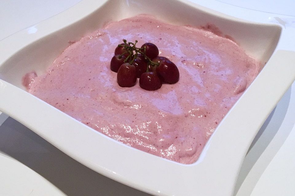 Rotweinmousse