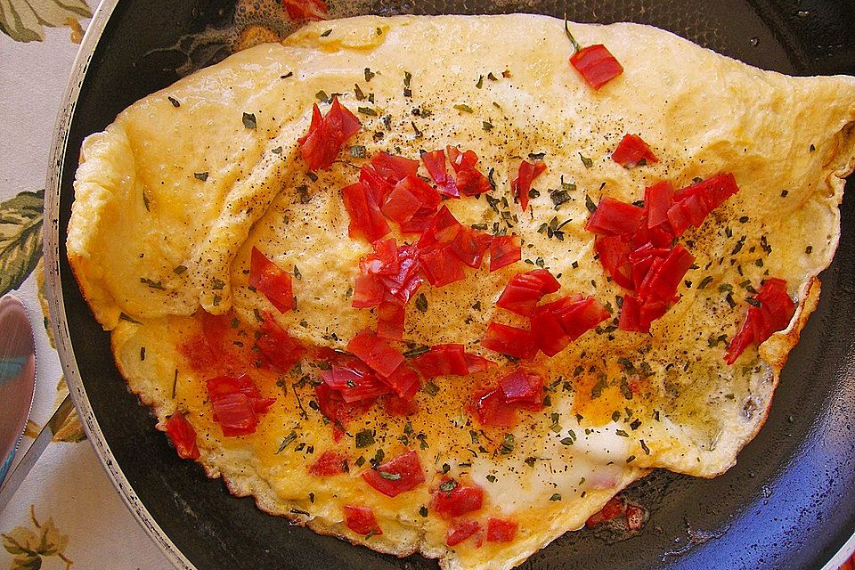 Omelette mit Chorizo und Kräutern