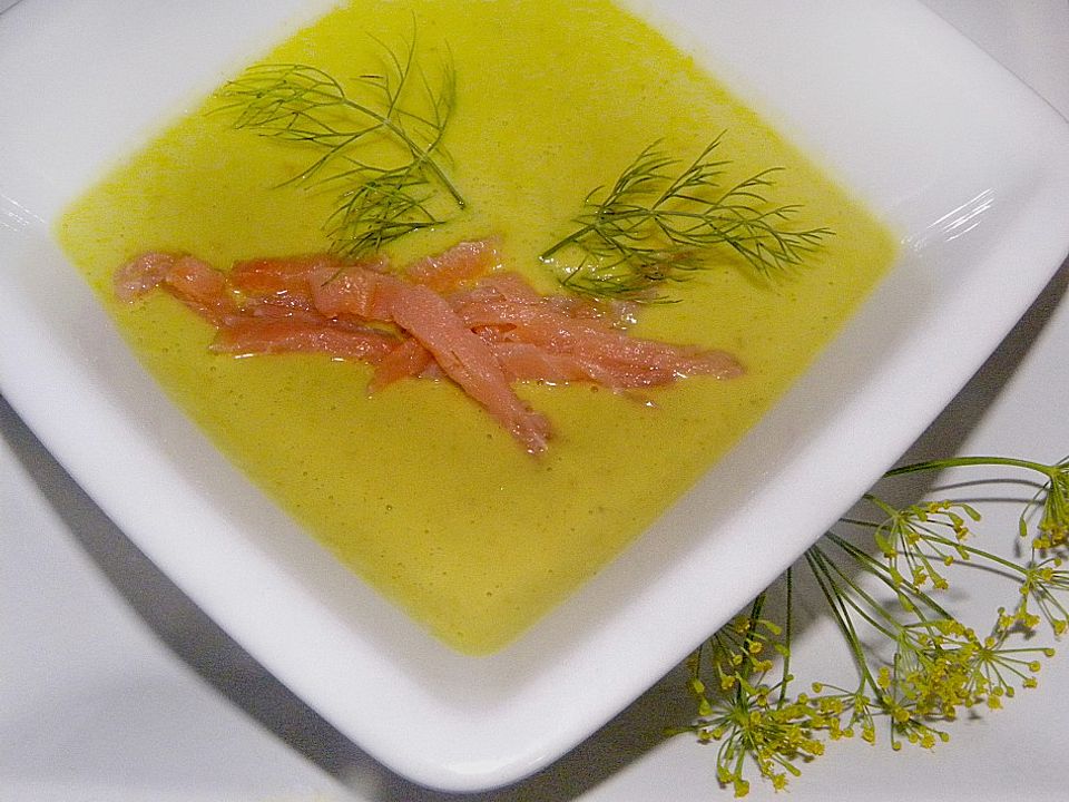 Avocadocreme - Suppe mit Räucherlachs von Merceile| Chefkoch
