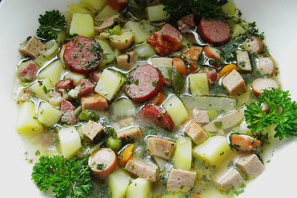 Rustikale Kartoffelsuppe