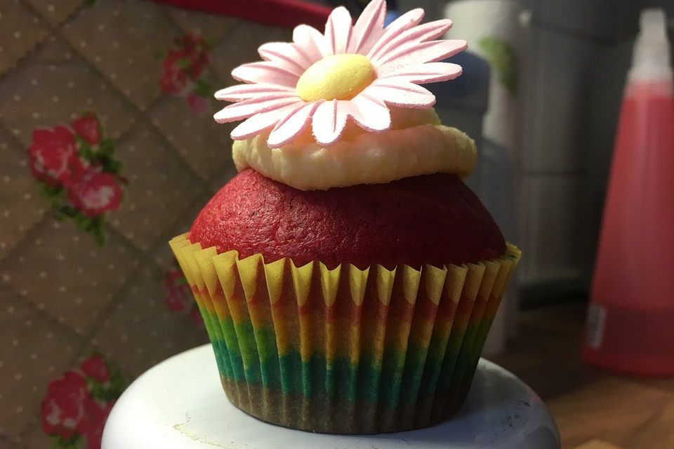 Rainbow Cupcakes