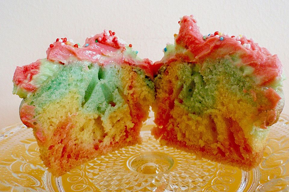 Rainbow Cupcakes