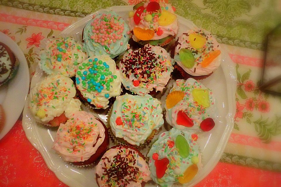 Rainbow Cupcakes