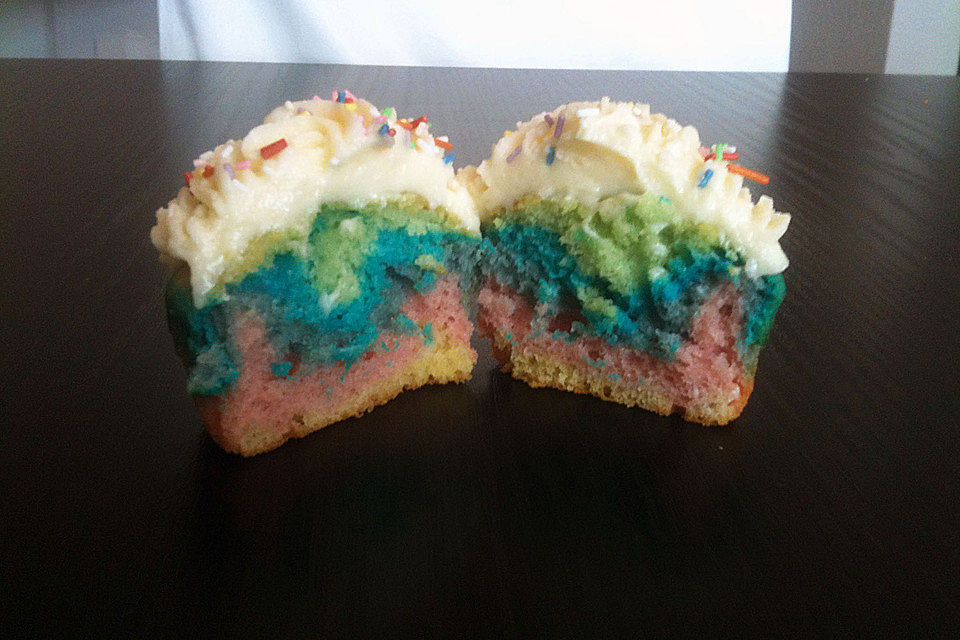 Rainbow Cupcakes