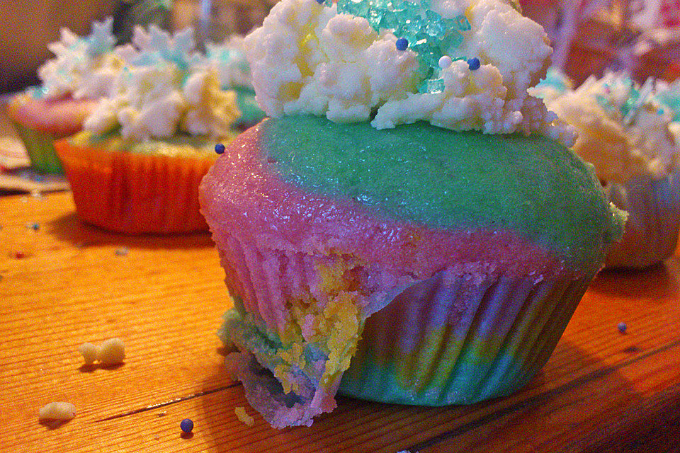 Rainbow Cupcakes