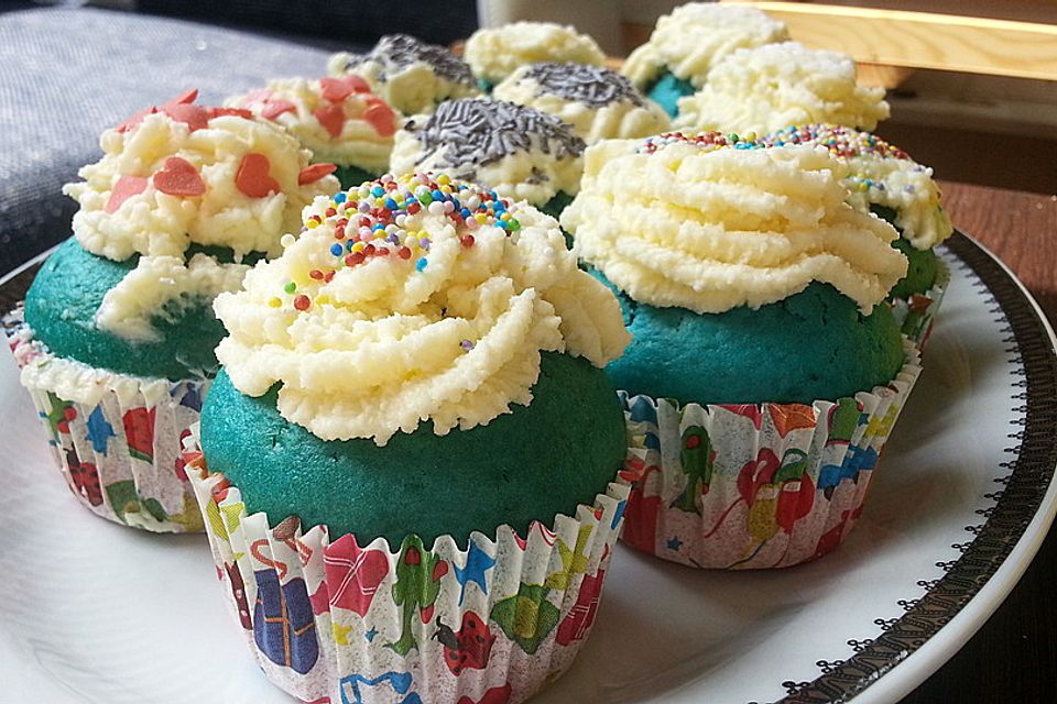 Rainbow Cupcakes