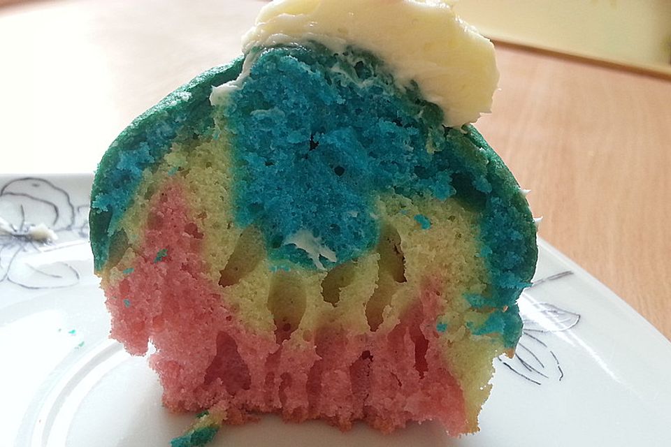 Rainbow Cupcakes