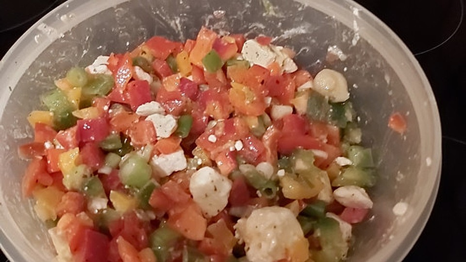 Paprika Schafskase Salat Von Schleckermaulchen Chefkoch 