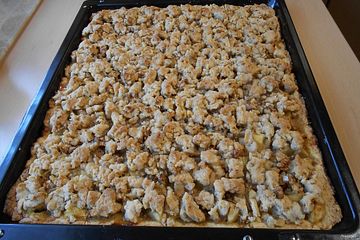 Apfelkuchen Mit Streuseln Vom Blech Von Manuela26 Chefkoch 