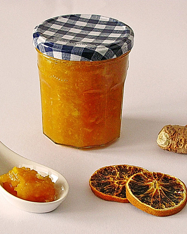 Orangenmarmelade mit Ingwer