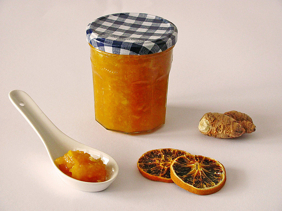Orangenmarmelade mit Ingwer von pralinchen| Chefkoch