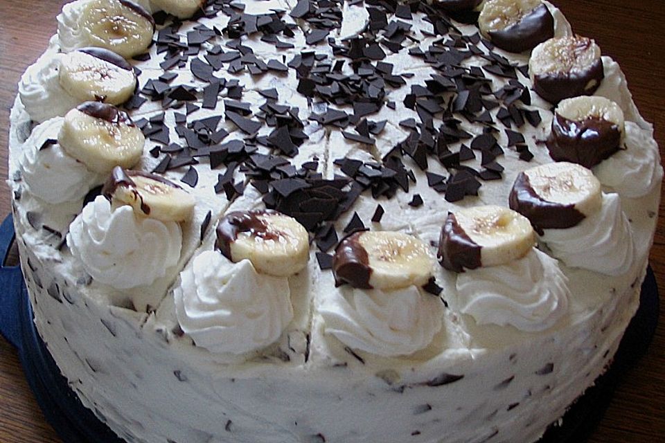 Bananen - Schoko - Sahnetorte Bananen - Schoko - Sahnetorte