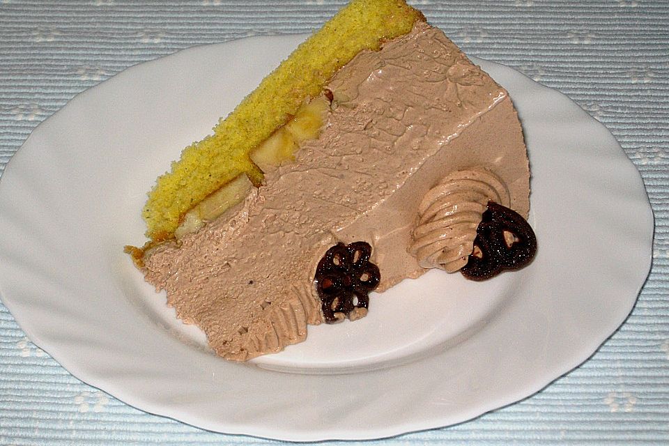 Bananen - Schoko - Sahnetorte Bananen - Schoko - Sahnetorte