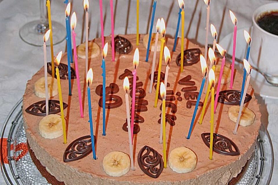 Bananen - Schoko - Sahnetorte Bananen - Schoko - Sahnetorte