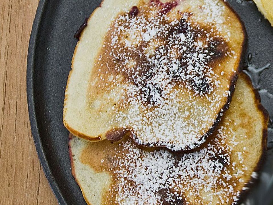 Pancake mit Blaubeeren von chefkoch| Chefkoch