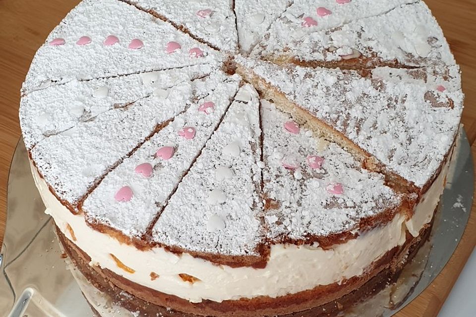 Klassische Käsesahnetorte