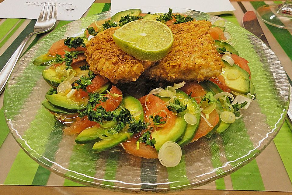 Schnitzel in Tortillachipskruste