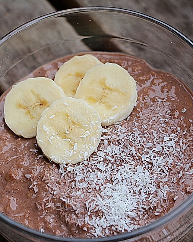 Schoko - Bananen - Kokos - Porridge