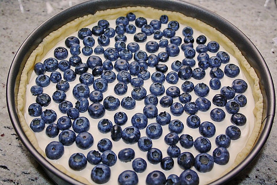 Beeren-Käsekuchen mit Baiserhaube