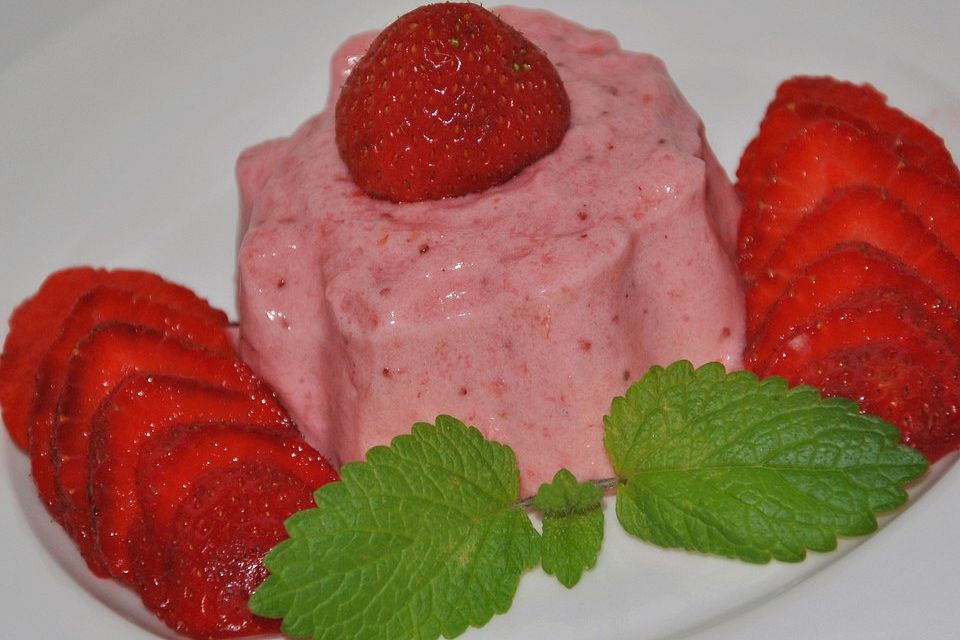 Erdbeermousse