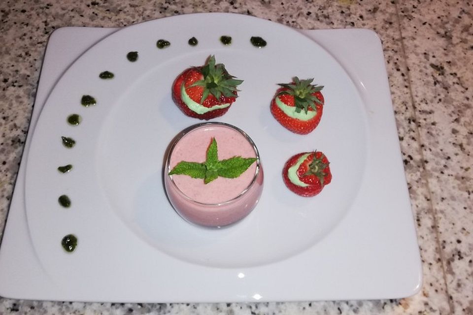 Erdbeermousse