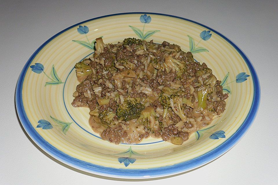 Brokkoli - Blumenkohl - Pfanne mit Reis