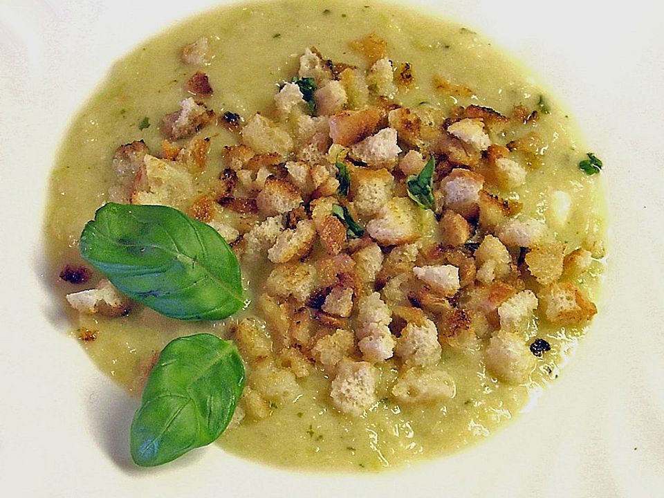 Zucchini - Basilikum - Cremesuppe| Chefkoch