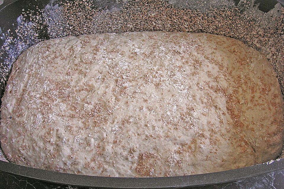 Bräterbrot mit Vollkornmehl und Haferflocken Bräterbrot mit Vollkornmehl und Haferflocken