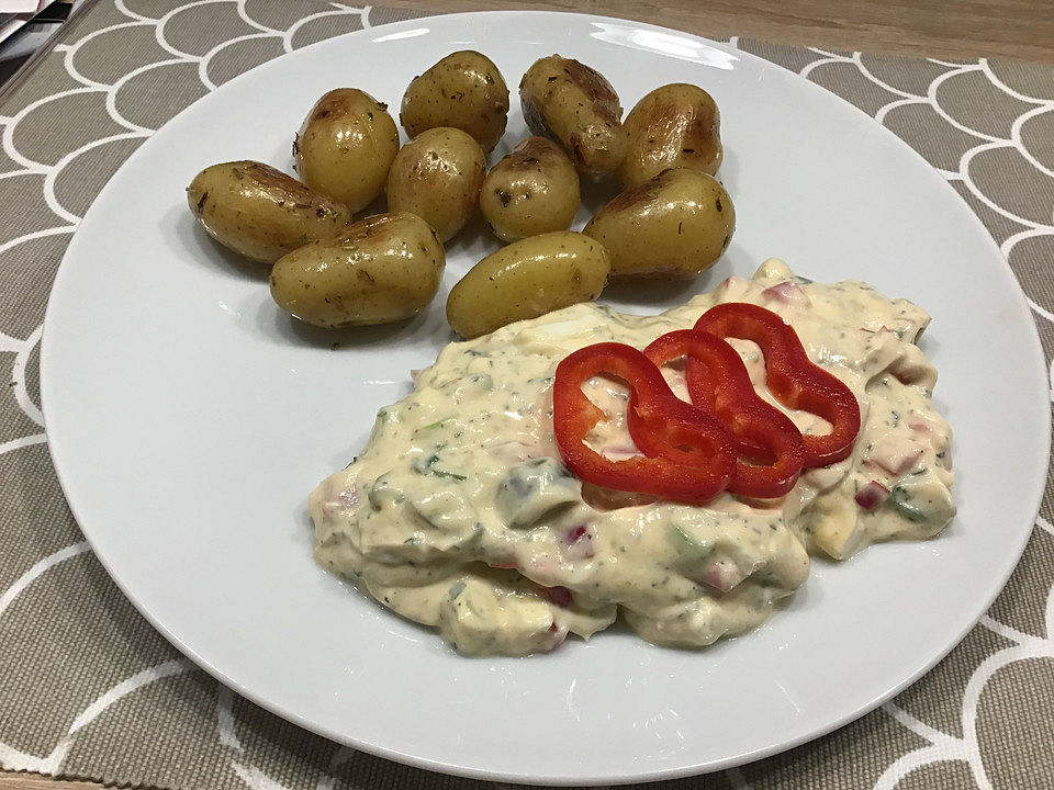 Quarkdip mit Paprika, Gurke, Ei von Pearl33| Chefkoch