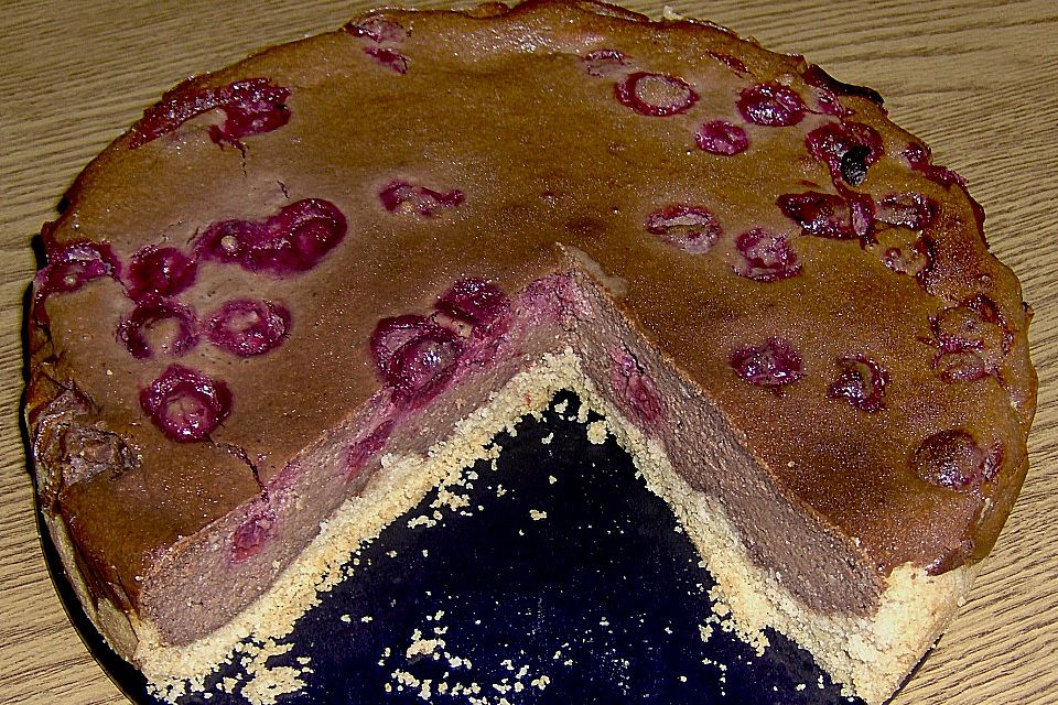 Quark - Erdnuss - Kirsch - Kuchen