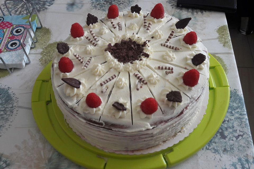 Pfirsich - Melba - Torte