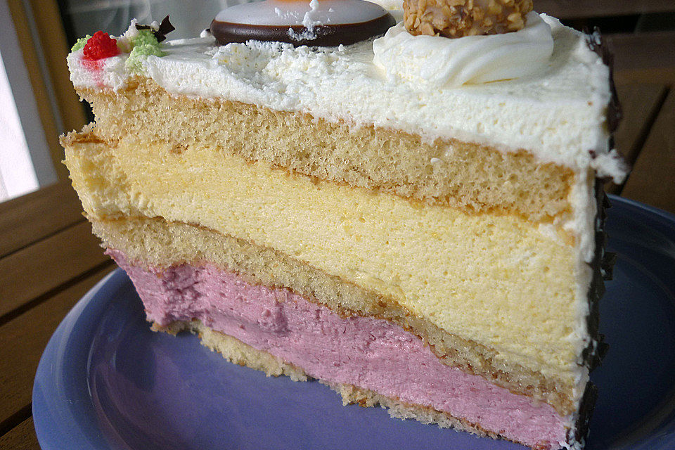 Pfirsich - Melba - Torte