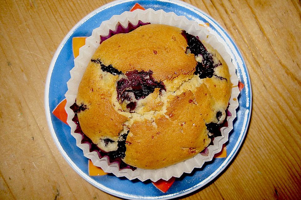 Blaubeermuffins mit Toblerone