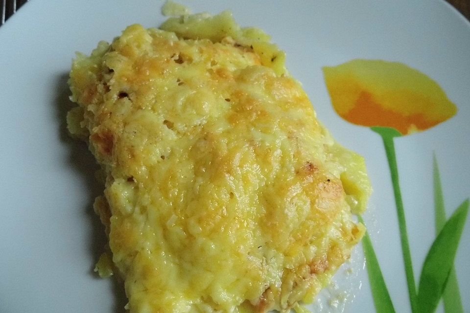 Kartoffelgratin aus rohen Kartoffeln