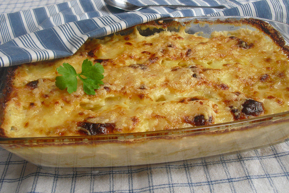 Kartoffelgratin aus rohen Kartoffeln