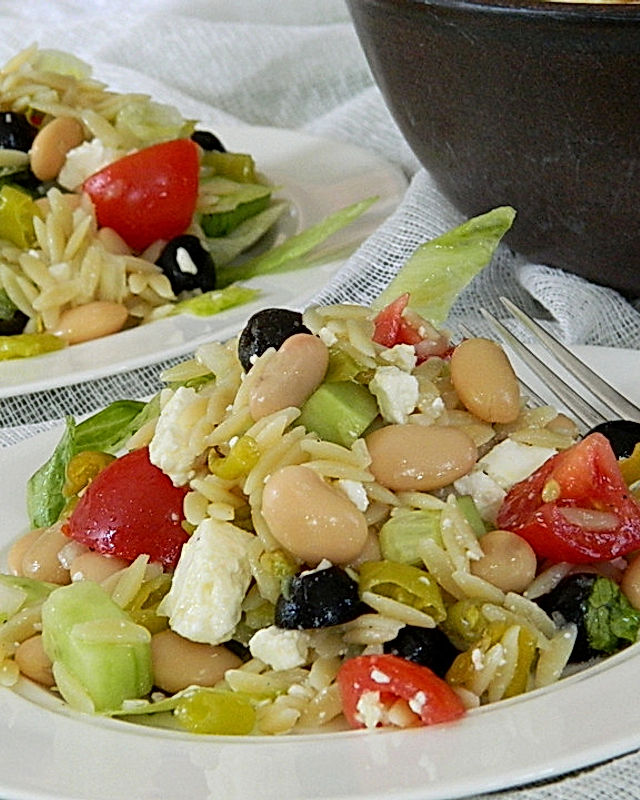 Griechischer Kritharaki - Salat
