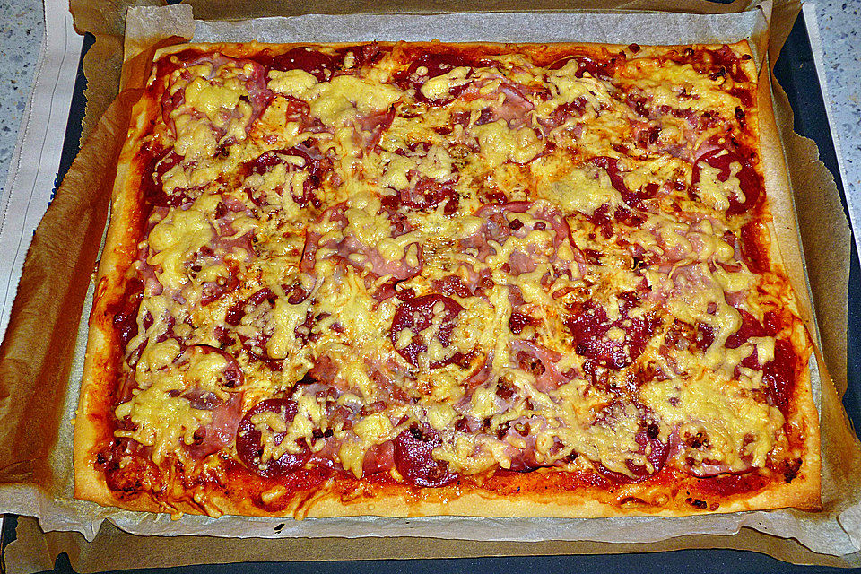 Schnelles Pizzablech