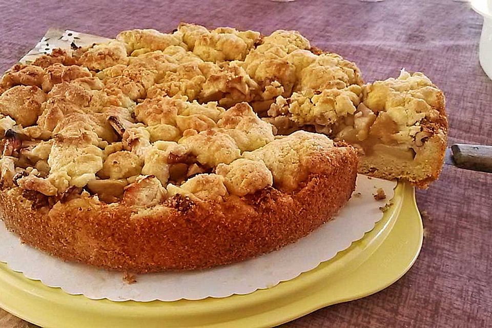 Apfel - Walnuss - Kuchen