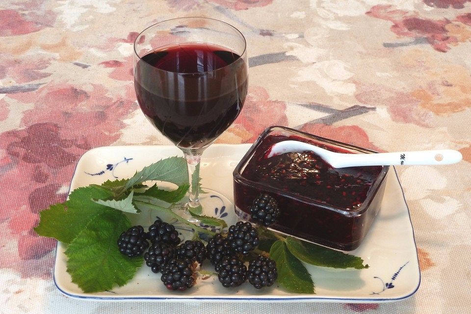 Brombeer - Rotwein - Marmelade