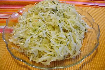 Bayrisch Sachsischer Weisskrautsalat Abgespeckt Nach Ille Von Illepille Chefkoch 
