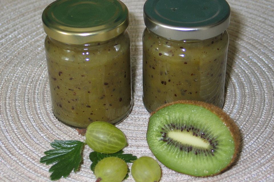 Stachelbeer - Kiwi - Marmelade