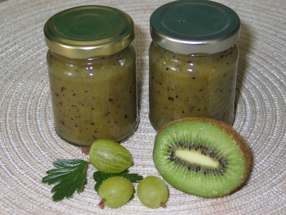 Stachelbeer - Kiwi - Marmelade von Ginger88| Chefkoch