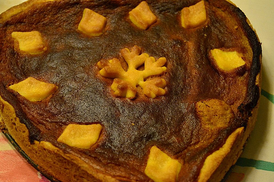 Pumpkin-Pie mit  Brandy - Sahne