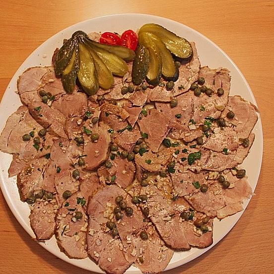 Kalter Schweinebraten Aufschnitt