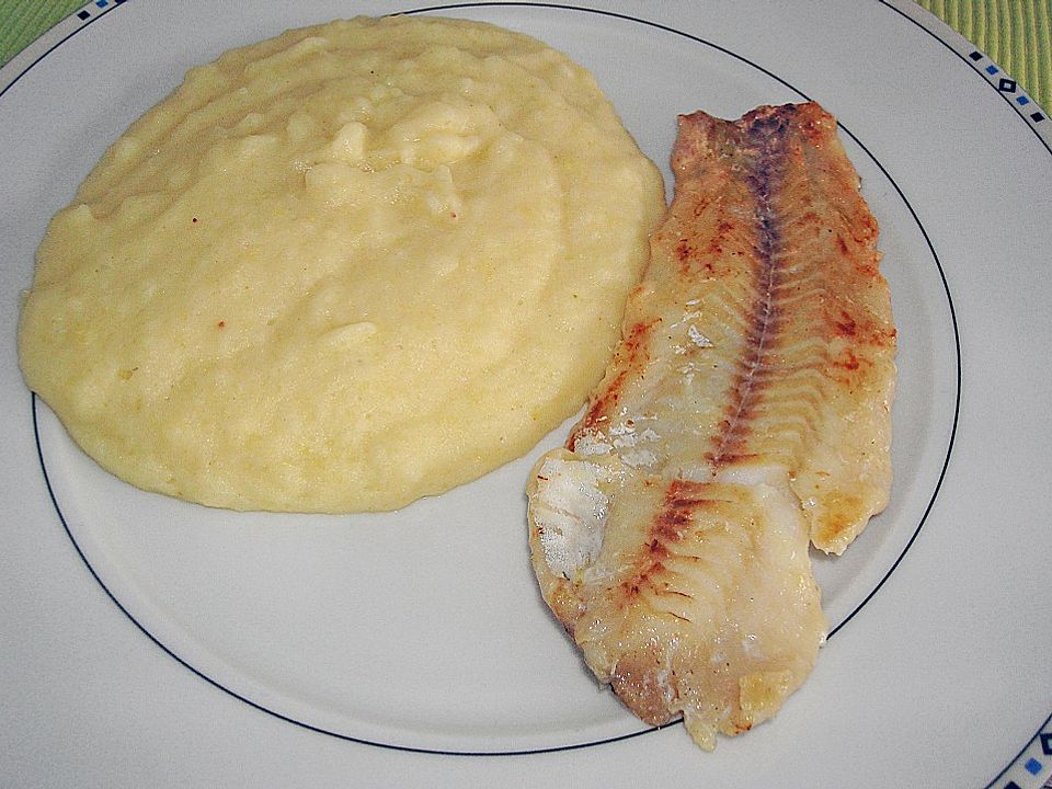 Schollenfilet mit Kohlrabi - Kartoffelpüree von clara229 | Chefkoch